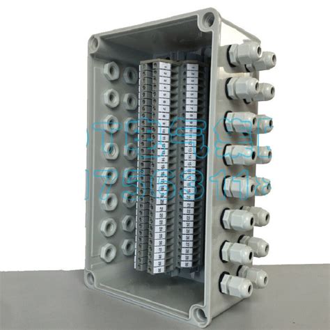 electrical enclosure with terminal block|electrical enclosure with cable clamps.